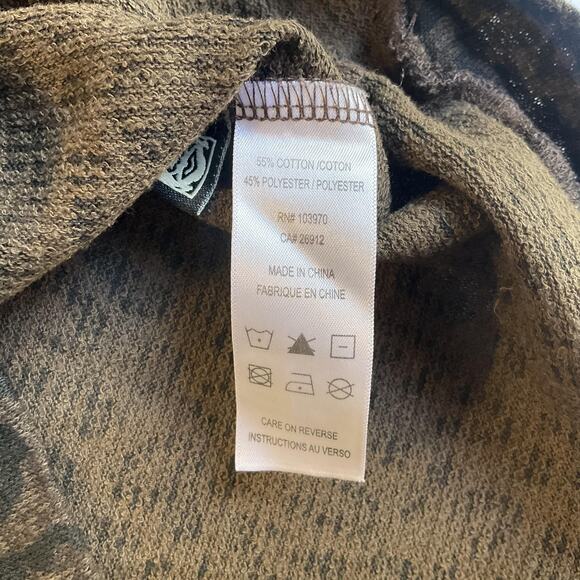 Obey Propaganda Women Sweatshirt M Brown Animal Print Long Sleeve - Picture 3 of 6